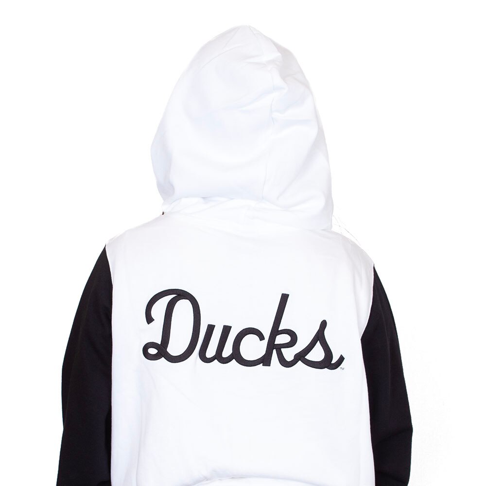 Classic Oregon O, Nike, White, Hoodie, Cotton Blend, Women, Color blocked, Chill, Full Zip, Sweatshirt, 897059